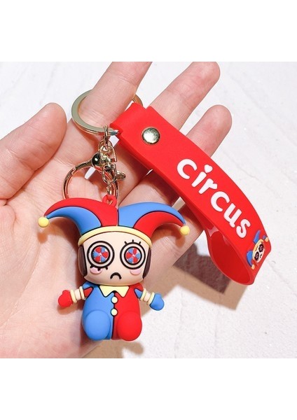 Inanılmaz Dijital Sirk Sihirli Numarası Sirk Anahtarlık Anahtarlık Çanta Kolye Sihirli Numaras (Yurt Dışından)