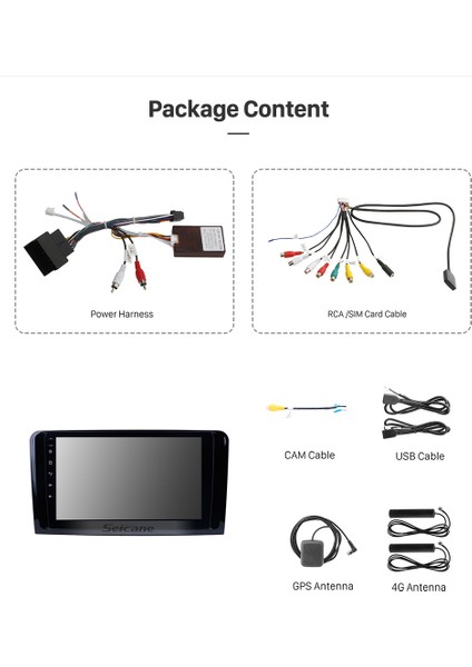 Mercedes Ml 2006-2012 Multimedya Navigasyon Usb Kamera Carplayer 6 Ram modelleri