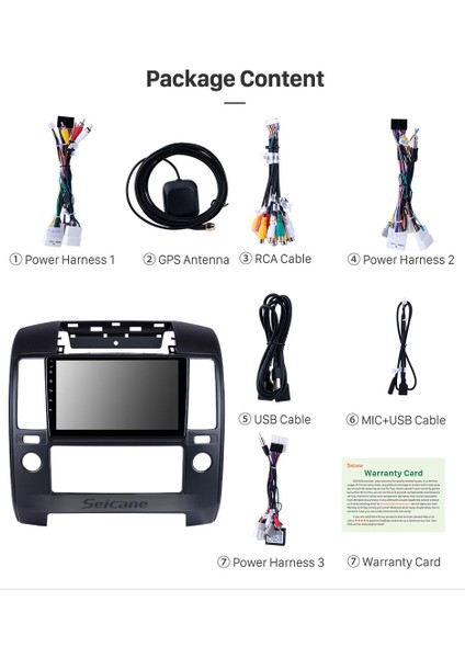 Nıssan Navara 2006-2012 Multimedya Navigasyon Usb Kamera Carplayer 4 Ram modelleri