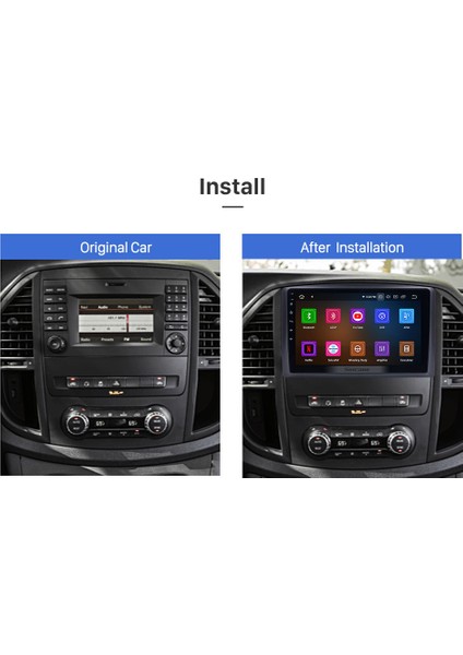 Mercedes Benz Vıto 2014-2018 Multimedya Navigasyon Usb Kamera Carplayer 6 Ram
