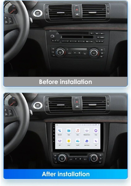 Bmw E90-91-92-93 2004-2012 Multimedya Navigasyon Usb Kamera Carplayer 4 Ram