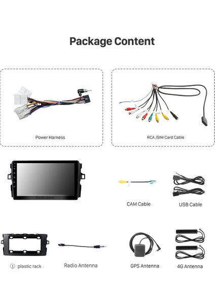 Toyota Aurıs 2011+ Multimedya Navigasyon Usb Kamera Carplayer 4 Ram