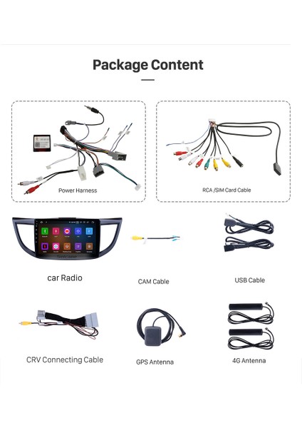 Honda Crv 2012+ Multimedya Navigasyon Usb Kamera Carplayer