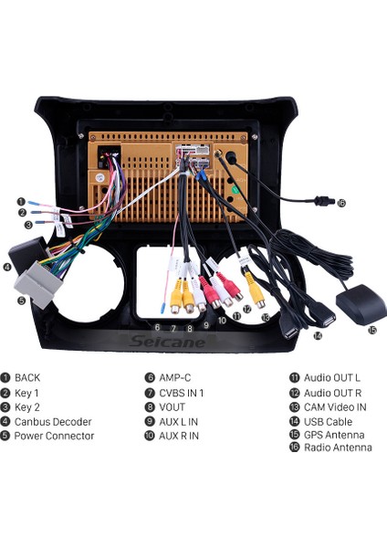 Jeep Wrangler 2015-2018 Multimedya Navigasyon Usb Kamera Carplayer 4 Ram fırsatları
