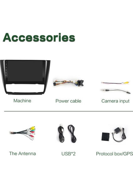Bmw 1 Serıes M/C E81-E82-E87-E88 2004-2012 Multimedya Navigasyon Usb Kamera Carplayer 6 Ram