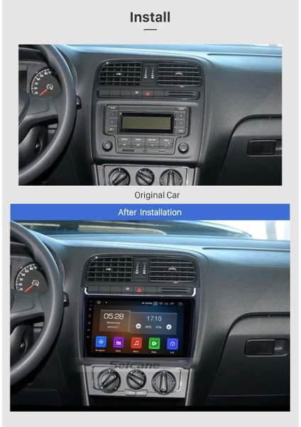 Vw Polo 2012+ Multimedya Navigasyon Usb Kamera Carplayer