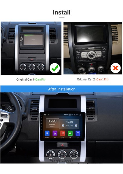 Nıssan X-Traıl 2008-2012 Multimedya Navigasyon Usb Kamera Carplayer