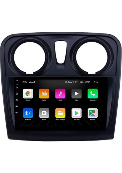 Dacıa Sandero 2017+ Multimedya Navigasyon Usb Kamera Carplayer 4 Ram