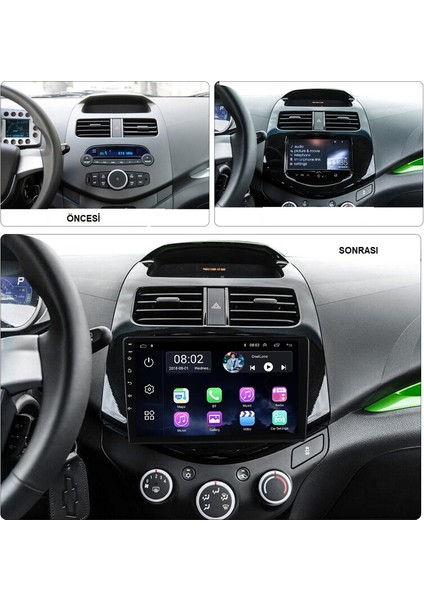 Chevrolet Spark 2014+ Multimedya Navigasyon Usb Kamera Carplayer 6 Ram fiyatları