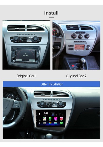 Seat Leon 2005-2012 Multimedya Navigasyon Usb Kamera Carplayer 6 Ram fiyatları