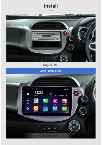 Honda Jazz 2008-2013 Multimedya Navigasyon Usb Kamera Carplayer