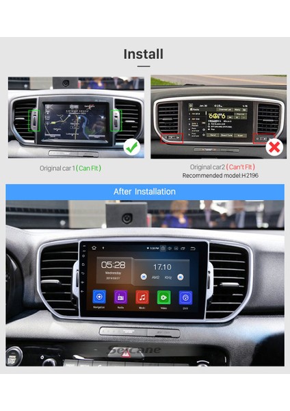 Kıa Sportage 2016-2018 Multimedya Navigasyon Usb Kamera Carplayer 4 Ram