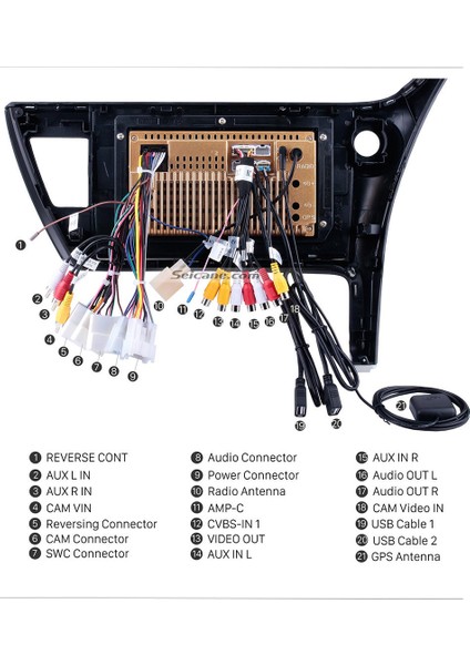 Toyota Corolla 2017 Multimedya Navigasyon Usb Kamera Carplayer 4 Ram fırsatları
