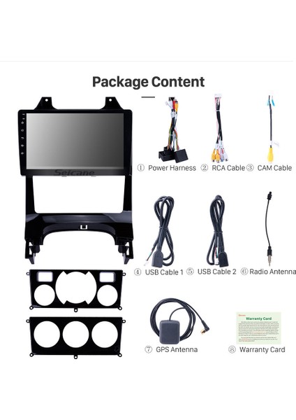 Peugeot 3008-5008 A/C 2013+ Multimedya Navigasyon Usb Kamera Carplayer 4 Ram
