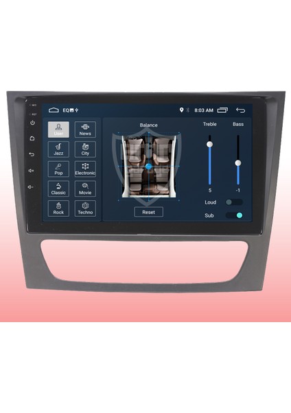 Mercedes E 2002-2008 Multimedya Navigasyon Usb Kamera Carplayer 4 Ram