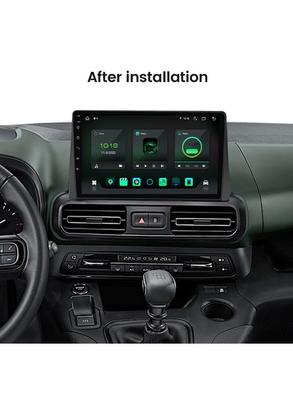 Cıtroen Berlıngo 2019+ Multimedya Navigasyon Usb Kamera Carplayer 4 Ram