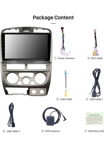 Isuzu D-Max 2001-2005 Multimedya Navigasyon Usb Kamera Carplayer 4 Ram modelleri