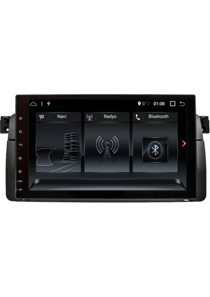 Bmw E46 1998-2005 Multimedya Navigasyon Usb Kamera Carplayer 6 Ram