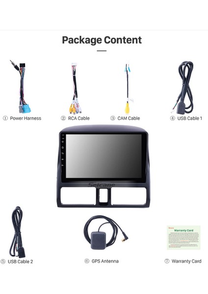 Honda Crv 2001-2006 Multimedya Navigasyon Usb Kamera Carplayer 4 Ram