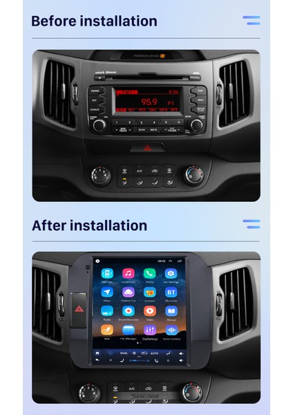 Kıa Sportage Low 2011-2016 Multimedya Navigasyon Usb Kamera Carplayer 4 Ram