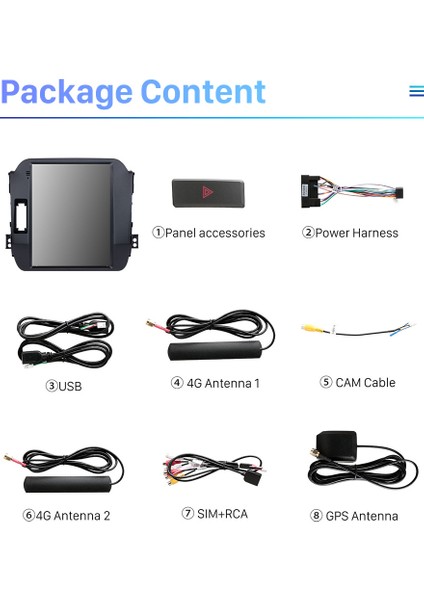 Kıa Sportage Low 2011-2016 Multimedya Navigasyon Usb Kamera Carplayer 4 Ram
