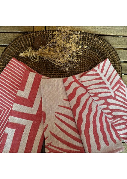 Dost Tekstil Damask 5'li Mutfak Havlu Seti & Kurulama Bezi 40*60 cm