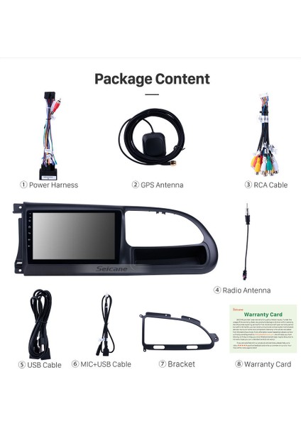 Ford Transit 2009-2015 Multimedya Navigasyon Usb Kamera Carplayer 4 Ram