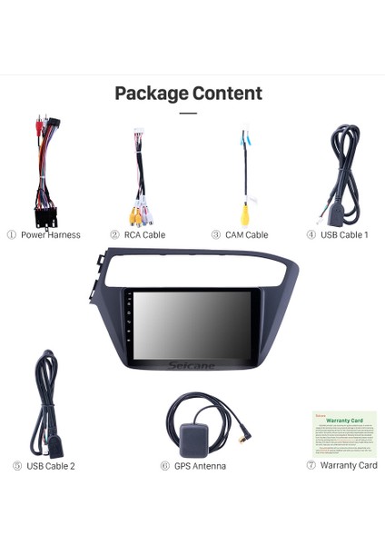 Hyundaı I20 2018+ Multimedya Navigasyon Usb Kamera Carplayer 4 Ram modelleri