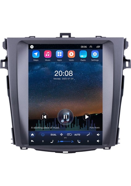 Toyota Corolla 2007-2014 Tesla Multimedya Navigasyon Usb Kamera Carplayer