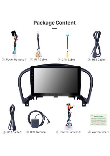 Nıssan Juke 2011-2015 Multimedya Navigasyon Usb Kamera Carplayer 6 Ram