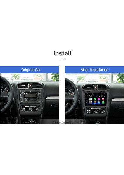 Golf 6 2008-2012 Multimedya Navigasyon Usb Kamera Carplayer 4 Ram
