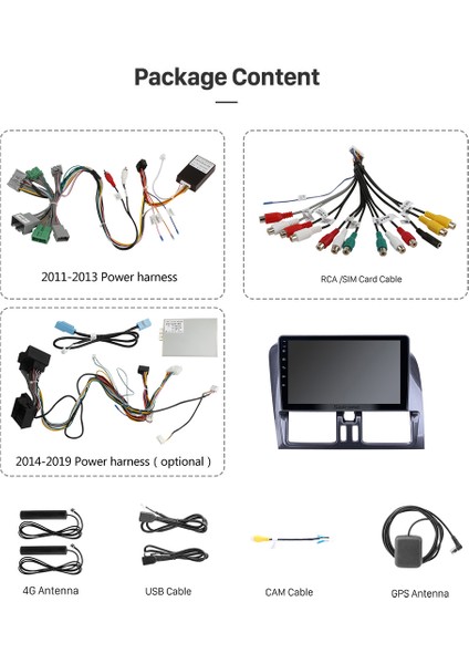 Volvo Xc 60 2013-2017 Multimedya Navigasyon Usb Kamera Carplayer 4 Ram fiyatları