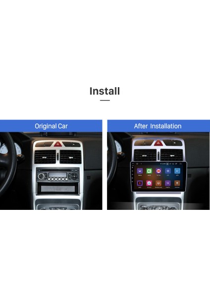 Peugeot 307 2002-2013 Multimedya Navigasyon Usb Kamera Carplayer 4 Ram fiyatları