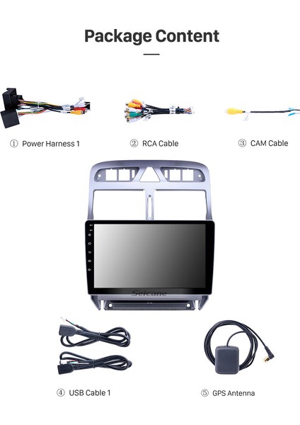 Peugeot 307 2002-2013 Multimedya Navigasyon Usb Kamera Carplayer 4 Ram modelleri