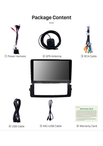Kıa Sorento 2004-2008 Multimedya Navigasyon Usb Kamera Carplayer 6 Ram