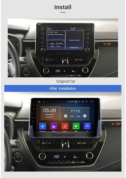 Toyota Corolla 2019+ Multimedya Navigasyon Usb Kamera Carplayer 6 Ram fiyatları