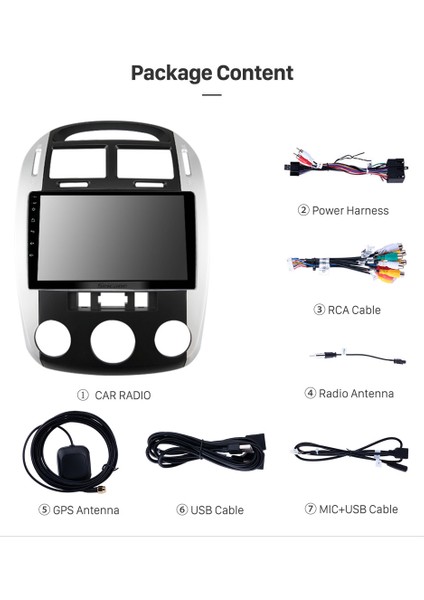 Kıa Cerato 2006+ Multimedya Navigasyon Usb Kamera Carplayer 4 Ram modelleri