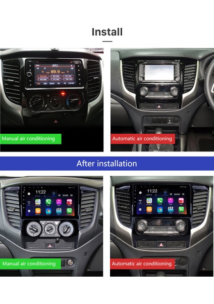 Mıtsubıshı L200 M/c 2015+ Multimedya Navigasyon USB Kamera Carplayer 4 Ram