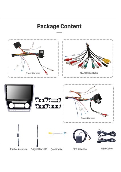 Skoda Octavıa 2007-2014 Multimedya Navigasyon Usb Kamera Carplayer fiyatları