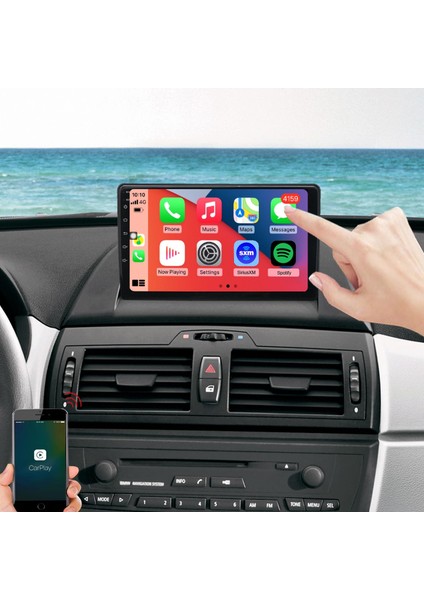 Bmw X3-E83 2006-2010 Multimedya Navigasyon USB Kamera Carplayer 6 Ram