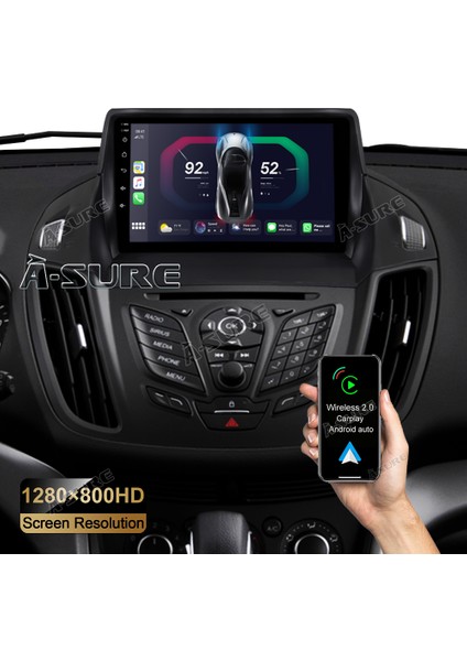 Ford Kuga/C-Max 2013+ Multimedya Navigasyon Usb Kamera Carplayer 4 Ram