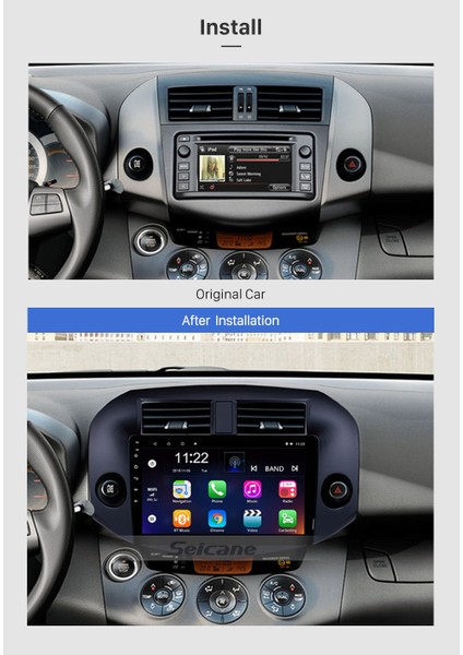 Toyota Rav4 2007-2012 Multimedya Navigasyon Usb Kamera Carplayer 4 Ram fiyatları