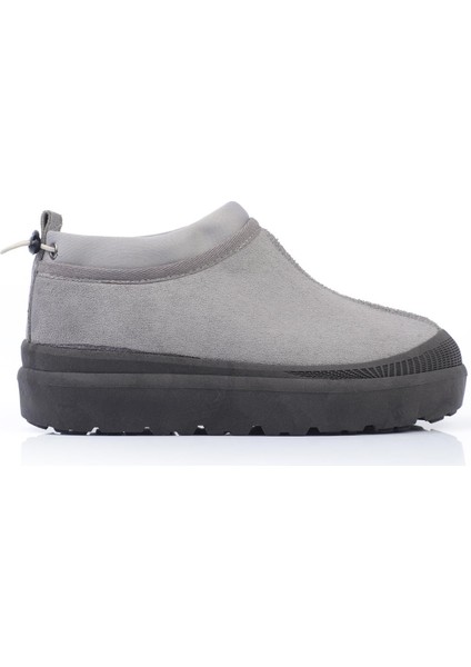 Ilivana Kadın Bot Arkadan Lastikli Içi Kürklü Gri Süet fiyatları