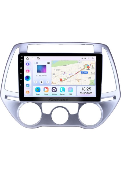 Hyundaı I20 (Manual Ac) 2008-2012 Multimedya Navigasyon Usb Kamera Carplayer 6 Ram