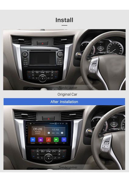 Nıssan Navara 2018+ Multimedya Navigasyon USB Kamera Carplayer 4 Ram