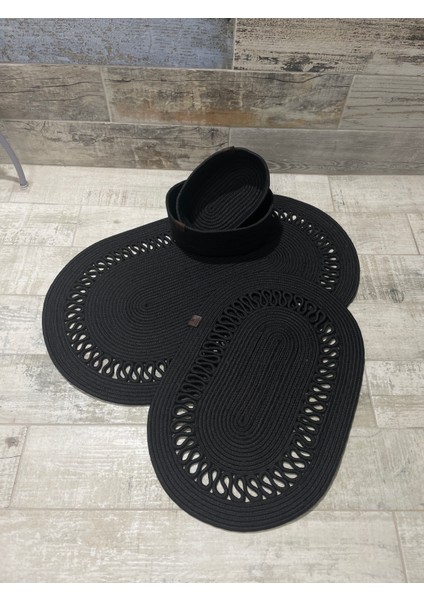 Doğal Jüt ve Hasır Banyo Paspası ile Sepet Takımı – Şık, Dayanıklı ve Dekoratif Banyo Aksesuar Seti fiyatları