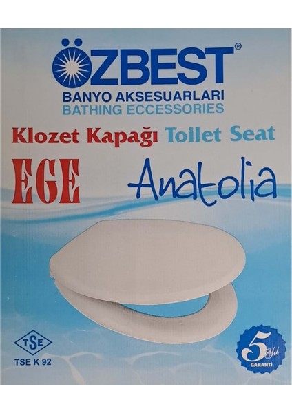 Özbest Ege Anatolia ( Akdeniz ) ( 36 x 43 cm ) Normal Kapanan Plastik Klozet Kapağı fırsatları