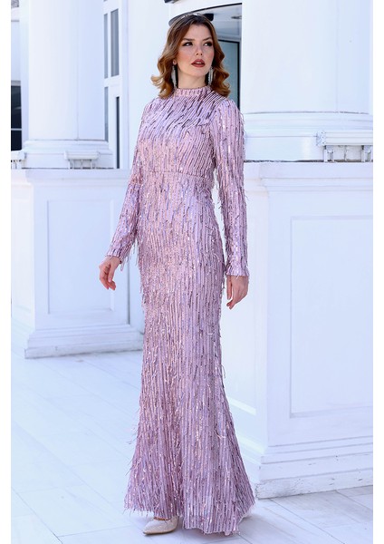 Tesettür Giyim Işıltı Pul Payet Glitter Kumaş Elbise Tesettür Abiye fiyatları