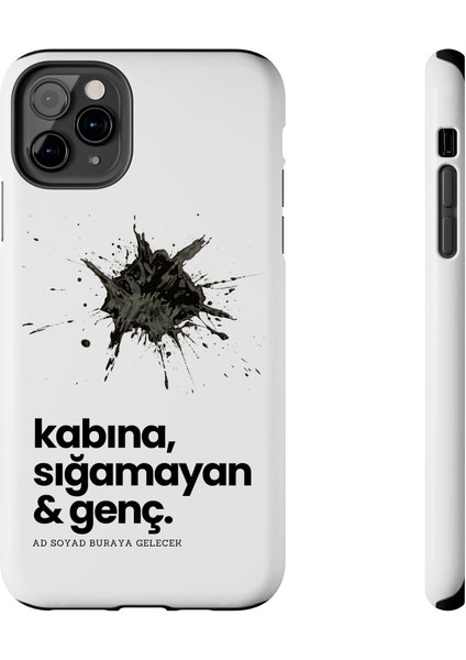 iPhone 11 Pro Max Uyumlu "Kabına Sığamayan Genç" Temalı Telefon Kılıfı | Yumuşak Dokulu & Dinamik Tasarım