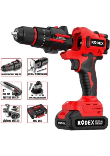 Rodex Çok Amaçlı 20V 5 Başlıklı Testere